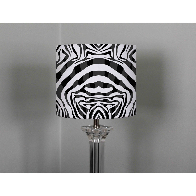 Bloomsbury Market Zebra Print Cotton Drum Lamp Shade Wayfair.co.uk